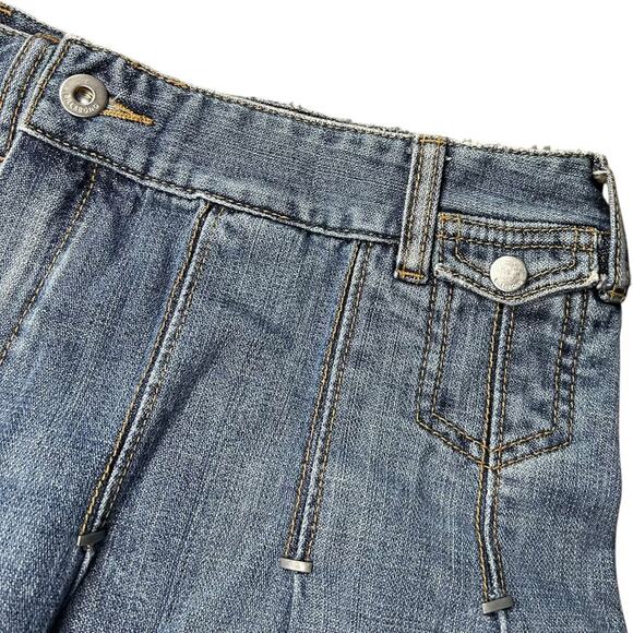 Billabong Y2K Ultra Rare Pleated Mini Denim Skirt - Picture 6 of 9